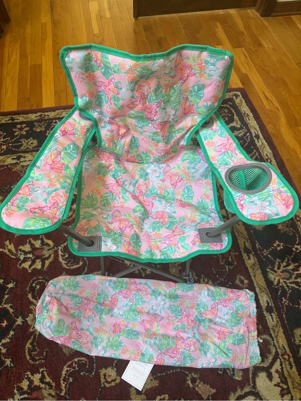 Lilly Pulitzer Freeport Pottery Barn Kids Tropical Foldable Beach Camping Chair